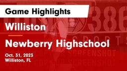 Williston  vs Newberry Highschool Game Highlights - Oct. 31, 2023