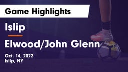 Islip  vs Elwood/John Glenn  Game Highlights - Oct. 14, 2022
