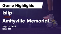 Islip  vs Amityville Memorial  Game Highlights - Sept. 2, 2023