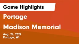 Portage  vs Madison Memorial  Game Highlights - Aug. 26, 2022