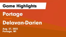 Portage  vs Delavan-Darien  Game Highlights - Aug. 27, 2022