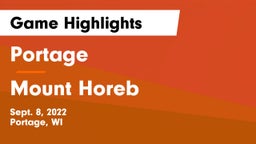 Portage  vs Mount Horeb  Game Highlights - Sept. 8, 2022
