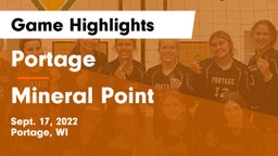 Portage  vs Mineral Point  Game Highlights - Sept. 17, 2022