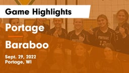 Portage  vs Baraboo  Game Highlights - Sept. 29, 2022