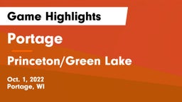 Portage  vs Princeton/Green Lake  Game Highlights - Oct. 1, 2022