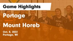 Portage  vs Mount Horeb  Game Highlights - Oct. 8, 2022