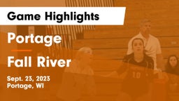 Portage  vs Fall River  Game Highlights - Sept. 23, 2023