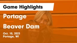 Portage  vs Beaver Dam  Game Highlights - Oct. 10, 2023
