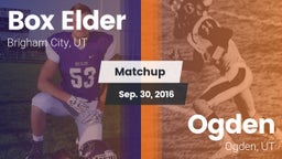 Matchup: Box Elder High vs. Ogden  2016