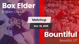 Matchup: Box Elder High vs. Bountiful  2016