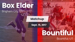 Matchup: Box Elder High vs. Bountiful  2017
