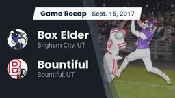 Recap: Box Elder  vs. Bountiful  2017