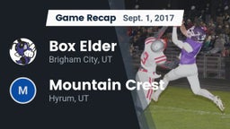 Recap: Box Elder  vs. Mountain Crest  2017