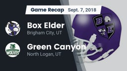 Recap: Box Elder  vs. Green Canyon  2018