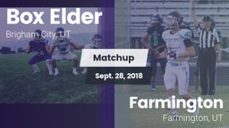 Matchup: Box Elder High vs. Farmington  2018