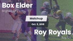 Matchup: Box Elder High vs. Roy Royals 2018