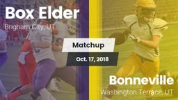 Matchup: Box Elder High vs. Bonneville  2018