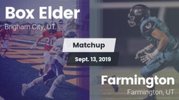 Matchup: Box Elder High vs. Farmington  2019