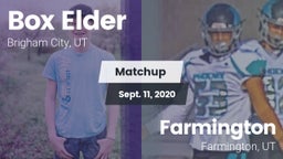 Matchup: Box Elder High vs. Farmington  2020