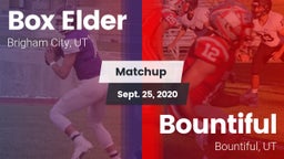 Matchup: Box Elder High vs. Bountiful  2020