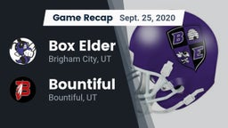 Recap: Box Elder  vs. Bountiful  2020