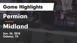 Permian  vs Midland  Game Highlights - Jan. 26, 2018