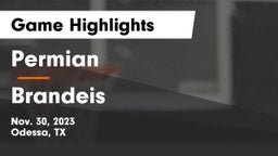 Permian  vs Brandeis  Game Highlights - Nov. 30, 2023