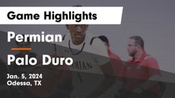 Permian  vs Palo Duro  Game Highlights - Jan. 5, 2024