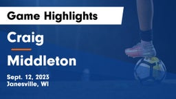 Craig  vs Middleton  Game Highlights - Sept. 12, 2023