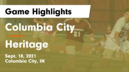 Columbia City  vs Heritage  Game Highlights - Sept. 18, 2021