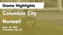 Columbia City  vs Norwell  Game Highlights - Sept. 24, 2022