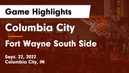 Columbia City  vs Fort Wayne South Side Game Highlights - Sept. 22, 2022