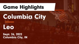 Columbia City  vs Leo Game Highlights - Sept. 26, 2022