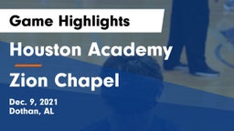 Houston Academy  vs Zion Chapel  Game Highlights - Dec. 9, 2021