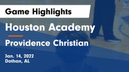 Houston Academy  vs Providence Christian  Game Highlights - Jan. 14, 2022