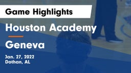 Houston Academy  vs Geneva  Game Highlights - Jan. 27, 2022