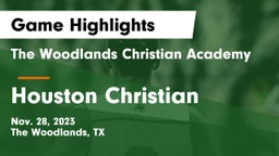 The Woodlands Christian Academy vs Houston Christian  Game Highlights - Nov. 28, 2023