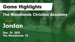 The Woodlands Christian Academy vs Jordan  Game Highlights - Dec. 29, 2023