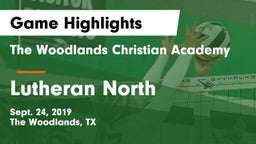 The Woodlands Christian Academy  vs Lutheran North  Game Highlights - Sept. 24, 2019