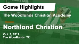 The Woodlands Christian Academy  vs Northland Christian  Game Highlights - Oct. 3, 2019