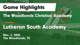 The Woodlands Christian Academy  vs Lutheran South Academy Game Highlights - Nov. 3, 2020