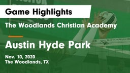 The Woodlands Christian Academy  vs Austin Hyde Park Game Highlights - Nov. 10, 2020