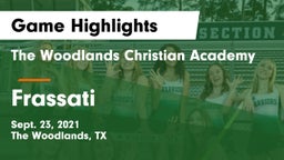 The Woodlands Christian Academy  vs Frassati Game Highlights - Sept. 23, 2021