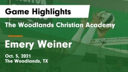 The Woodlands Christian Academy  vs Emery Weiner Game Highlights - Oct. 5, 2021