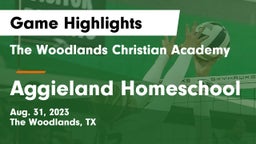 The Woodlands Christian Academy vs Aggieland Homeschool Game Highlights - Aug. 31, 2023