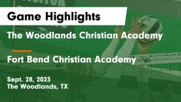 The Woodlands Christian Academy vs Fort Bend Christian Academy  Game Highlights - Sept. 28, 2023