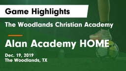 The Woodlands Christian Academy  vs Alan Academy HOME  Game Highlights - Dec. 19, 2019