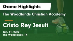 The Woodlands Christian Academy  vs Cristo Rey Jesuit Game Highlights - Jan. 31, 2022