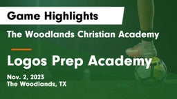 The Woodlands Christian Academy vs Logos Prep Academy  Game Highlights - Nov. 2, 2023