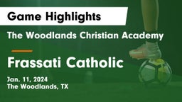 The Woodlands Christian Academy vs Frassati Catholic  Game Highlights - Jan. 11, 2024